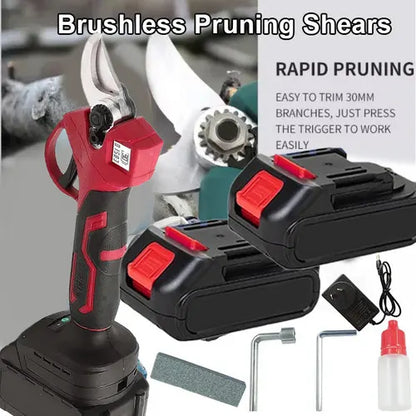 30mm Electric Pruning Shears Cordless Brushless Secateur For Makita 18V Battery