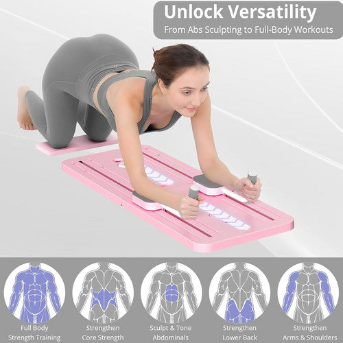 Abdominal Exercise Board Push Up Board Pilates Reformer Set Fitness Equipment - Image 2