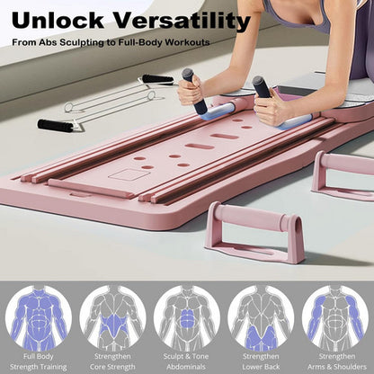 Abdominal Exercise Board Push Up Board Pilates Reformer Set Fitness Equipment - Image 3