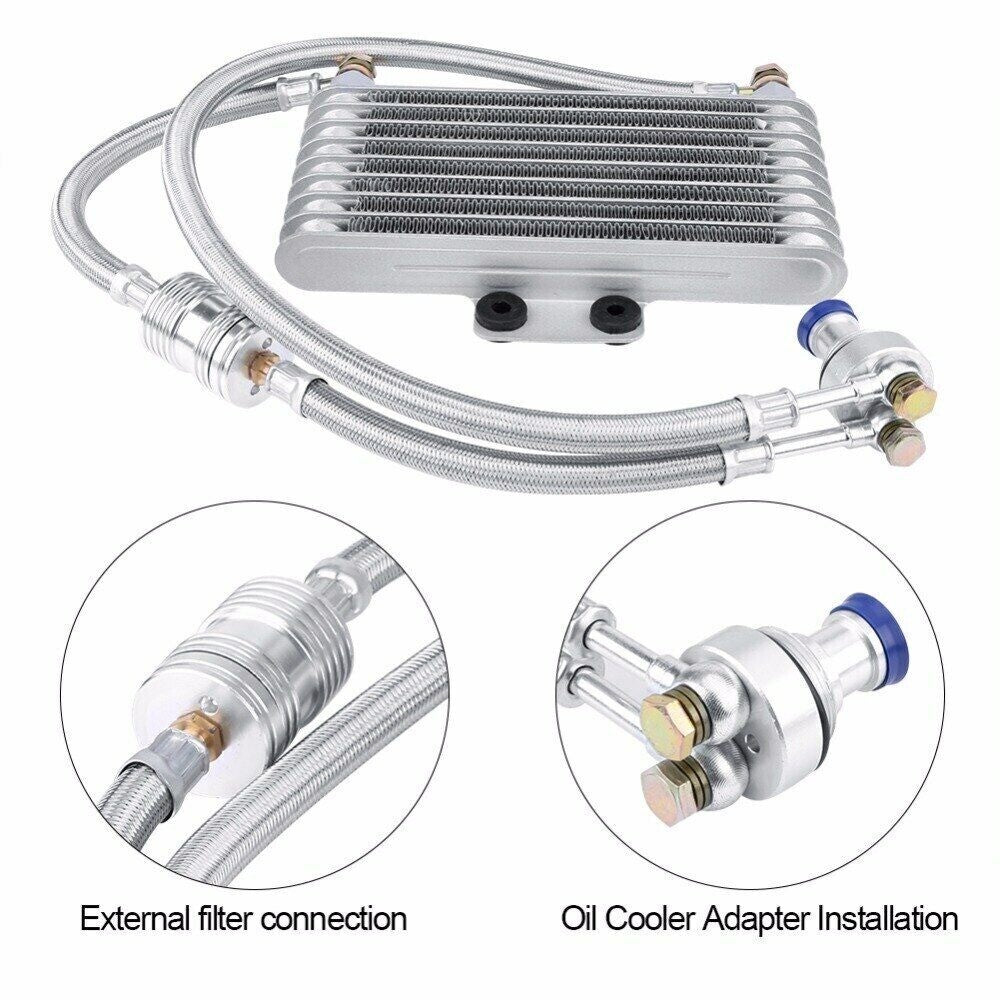 New 125ml Motorcycle Oil Cooler Cooling Radiator Kit For Honda CB CG 100CC-250CC  - Image 3