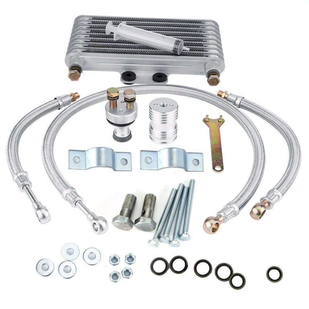 New 125ml Motorcycle Oil Cooler Cooling Radiator Kit For Honda CB CG 100CC-250CC  - Image 5