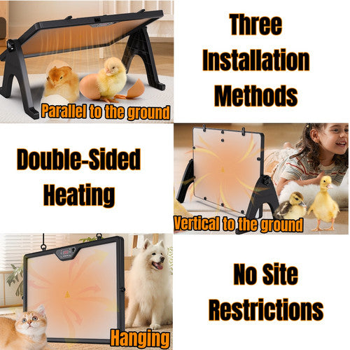 Chick Brooder Heating Plate Chicken Coop Heater Dual-Sided Duck Poultry Brooder - Image 7