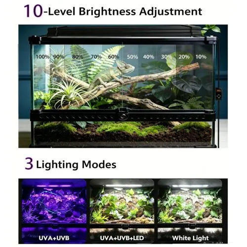 40cm Adjustable Reptile 5.0UVA UVB Lamps LED Light for Reptile Tanks Pet Lighting System - Image 6