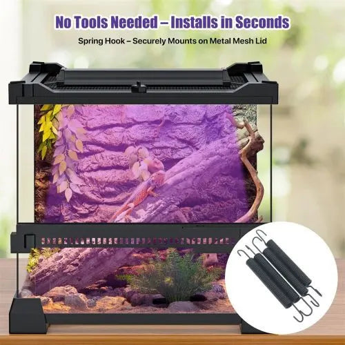 40cm Adjustable Reptile 10.0UVA UVB Lamps LED Light for Reptile Tanks Pet Lighting System - Image 2