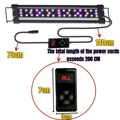 40cm Adjustable Reptile 10.0UVA UVB Lamps LED Light for Reptile Tanks Pet Lighting System - Image 8