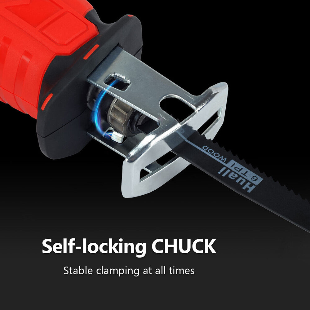 Red Cordless Electric Reciprocating Saw Cutter w+ Blades For Makita Battery - Image 7