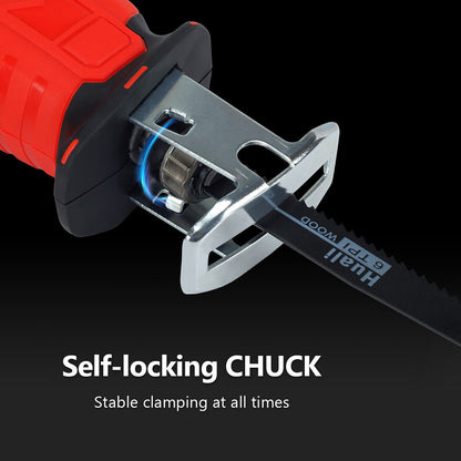 Red Cordless Electric Reciprocating Saw Cutter w+ Blades For Makita Battery - Image 7