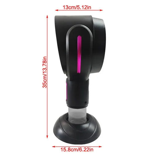Portable Smoke Away Purifier Fan Smoke Fan for Indoor Cook Smoking with Filter Purple - Image 2