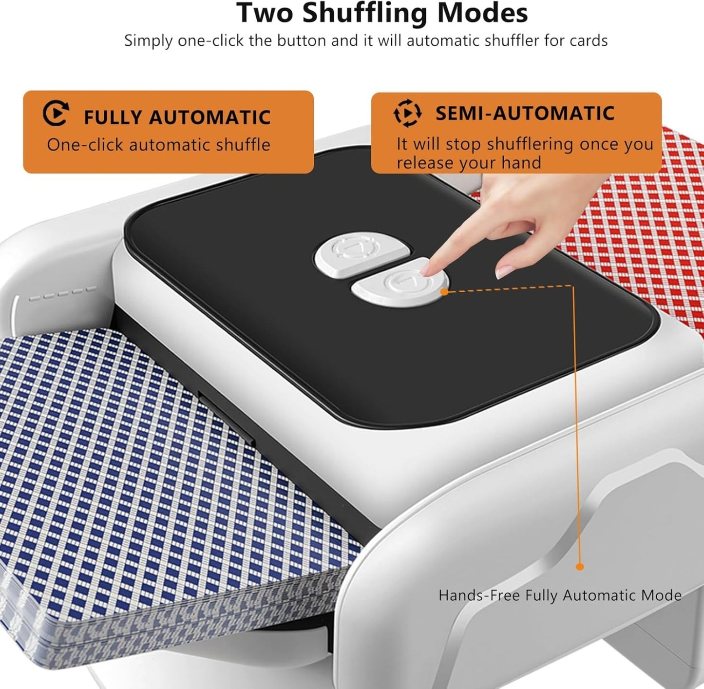 2 Deck Automatic Card Shuffler Board Game Poker Playing Cards Shuffling Machine - Image 6