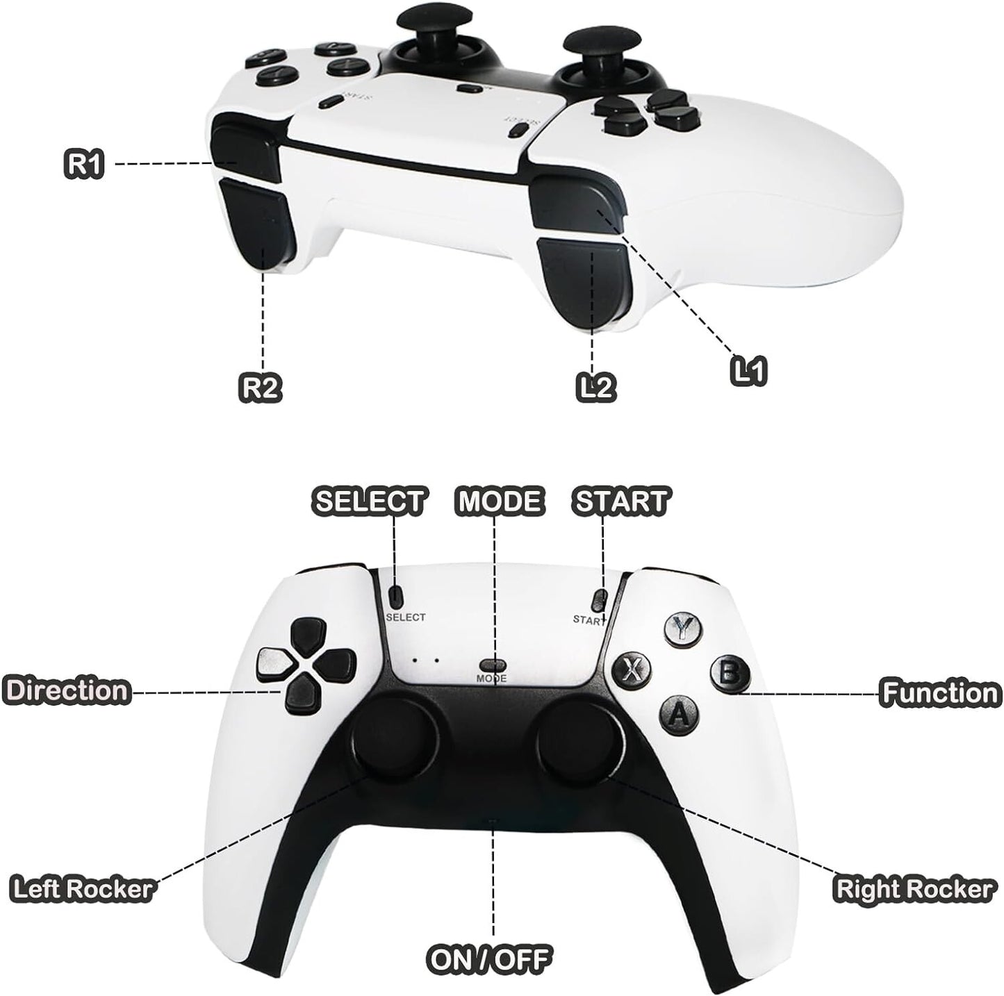 M15 40000+4K HDMI TV Video Game Stick Retro Gaming Console 2 Wireless Controller - Image 5