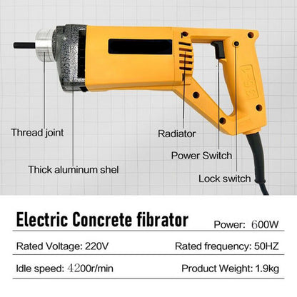 Portable Handheld Electric Concrete Cement Mixing Vibrator w/Flexible Hose MAX1800W - Image 4