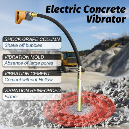 Portable Handheld Electric Concrete Cement Mixing Vibrator w/Flexible Hose MAX1800W - Image 6