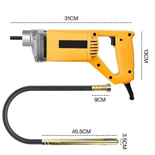 Portable Handheld Electric Concrete Cement Mixing Vibrator w/Flexible Hose MAX1800W - Image 9