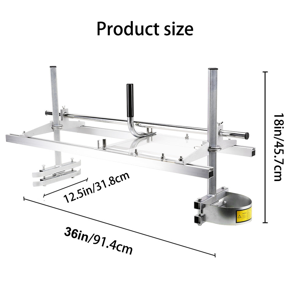 Chainsaw Mill For Saws 14"-36" Bar Furniture Making Wood Cutting Aluminum Steel - Image 2
