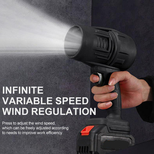Cordless Blower Portable Handheld Electric Brushless Turbo Jet Fan w/2 Batteries - Image 4