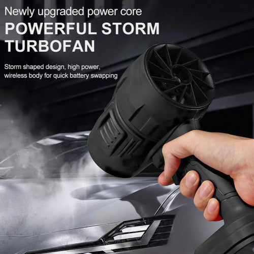 Cordless Blower Portable Handheld Electric Brushless Turbo Jet Fan w/2 Batteries - Image 6