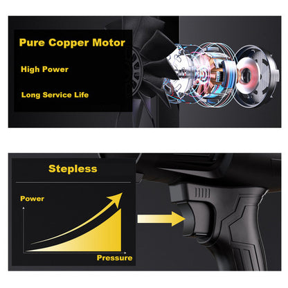 Stepless Cordless Leaf Blower w/2 Batteries Portable Handheld Turbo Jet Fan AU - Image 3