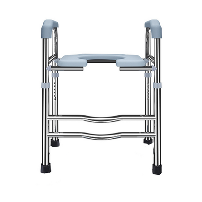 Upgrade 64-74cm Raised Toilet Seat Riser w/ Arms For Elderly Handicap Bathroom - Image 3