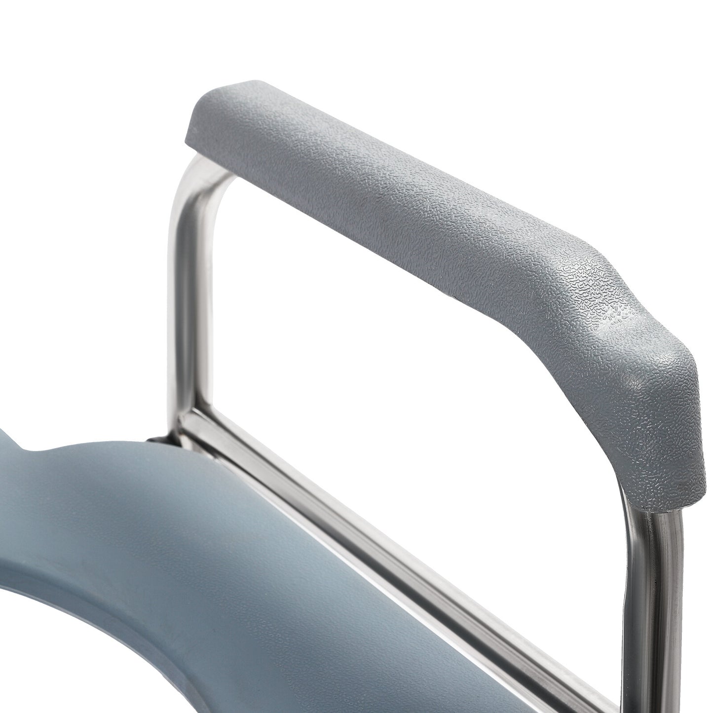 Upgrade 64-74cm Raised Toilet Seat Riser w/ Arms For Elderly Handicap Bathroom - Image 9