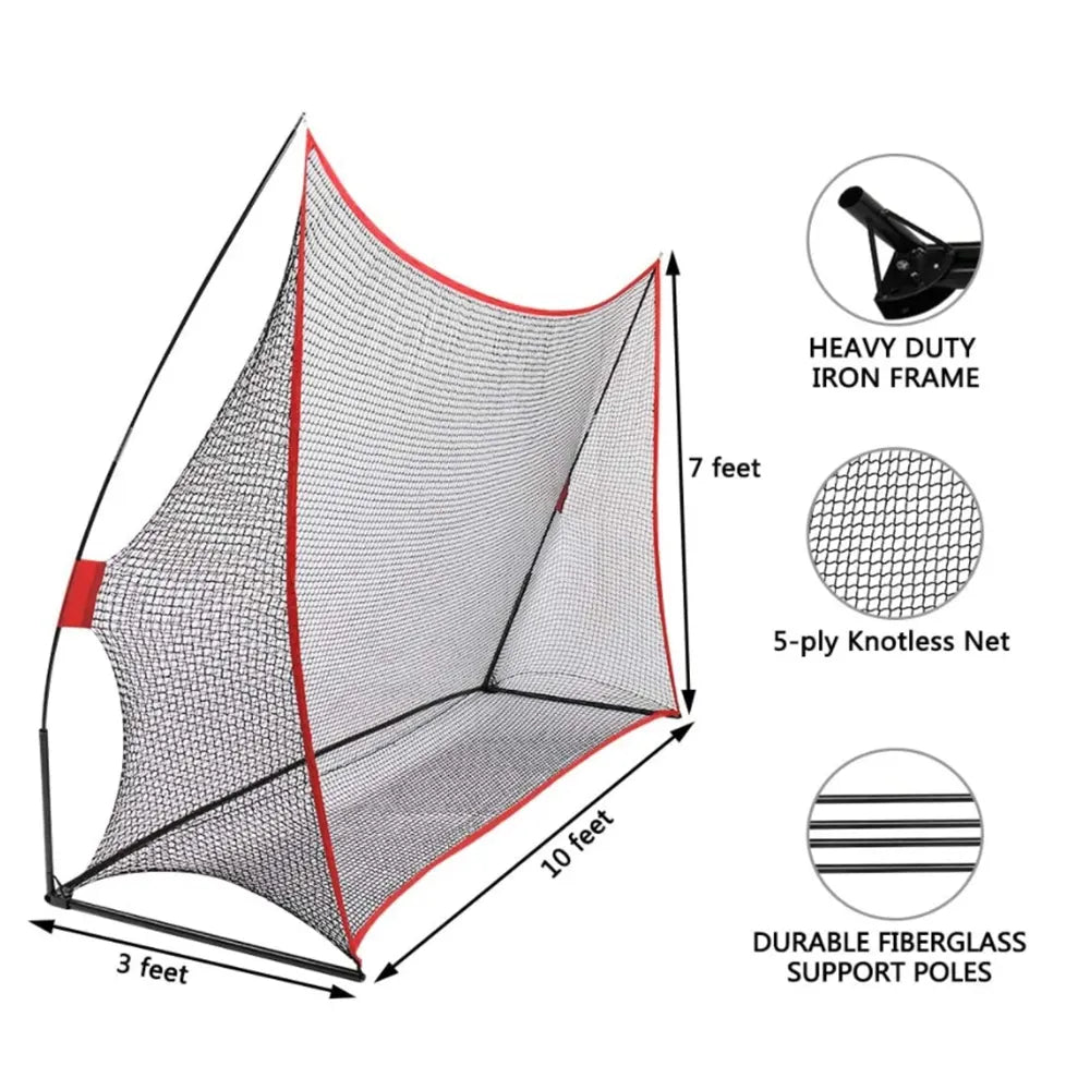 3M Huge Golf Practice Net Portable Hitting Swing Training Net Outdoor +Carry Bag - Image 2
