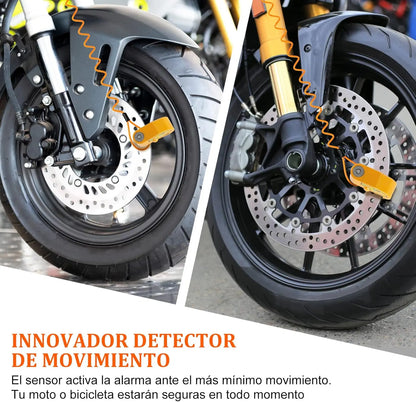 Motorcycle Alarm Disc Lock Motor Bike Brake Security Electric Rotor Bike Lock RED - Image 5