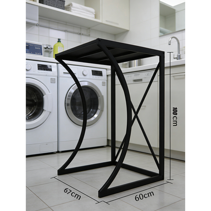 ORIGINAL Dryer Stand Maxi: Portable Dryer Rack Heavy Duty Steel Capacity Black for Washer/Dryer/Mini Fridge - Image 2