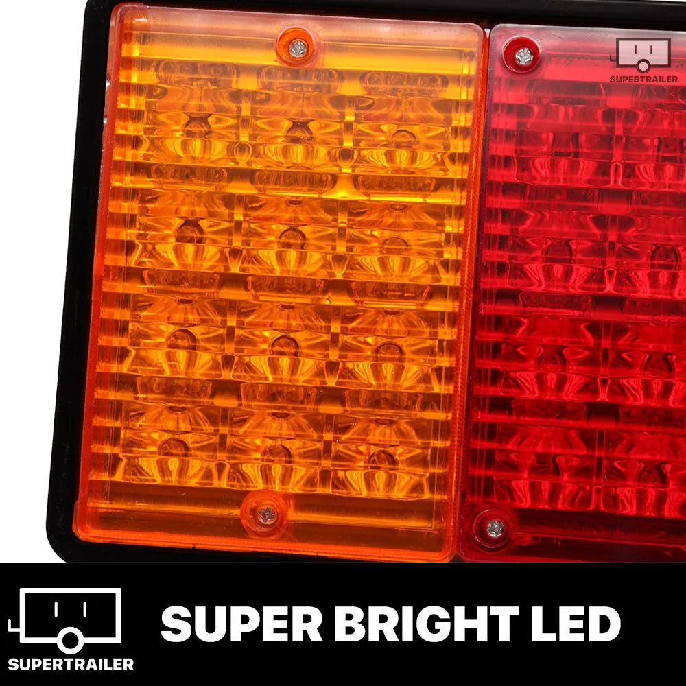 2X 44 LED Tail Lights Trailer Ute Caravan Truck Stop Indicator rear LAMP 10-30V - Image 3