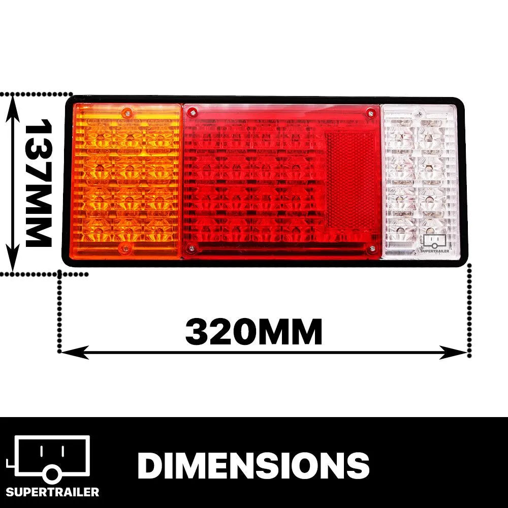 2X 44 LED Tail Lights Trailer Ute Caravan Truck Stop Indicator rear LAMP 10-30V - Image 4