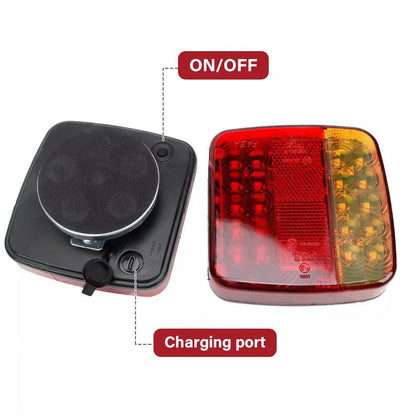 2x Trailer Lights LED Tail Wireless Magnetic Stop Truck Indicator C - Image 6