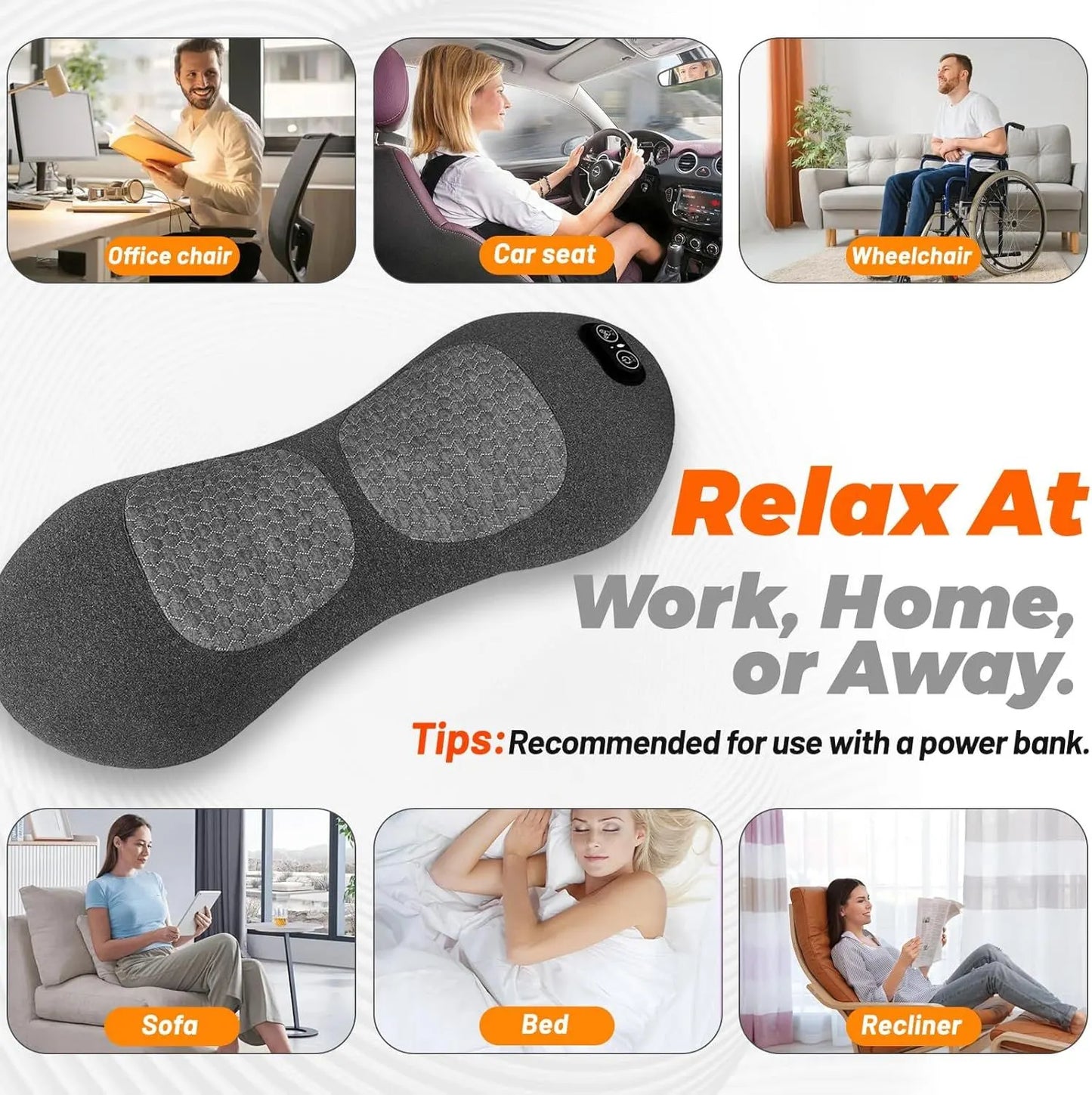 Electric Back Massager Triple Fusion Back Massager Traction Lifting & Heat AU - Image 2