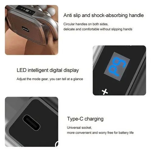 16 Heads Fascia Massage Gun Muscle Relax for Legs,Back,Waist,Hips Massage AU - Image 3
