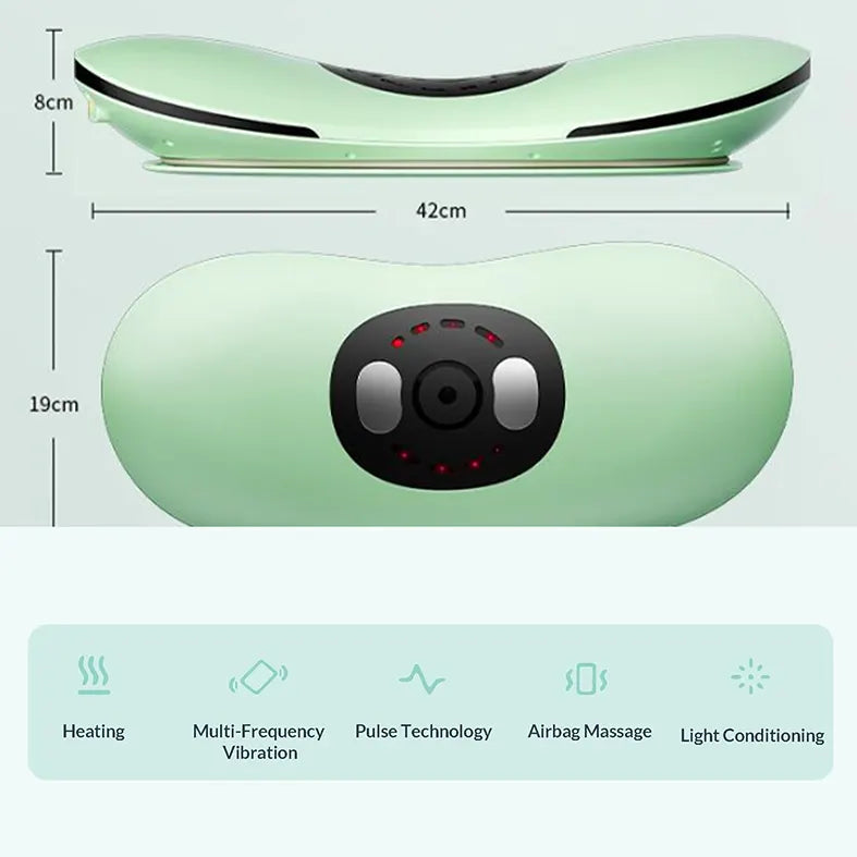 AirBag Heated Lumbar Traction Lower Back Massager & Stretcher EMS Therapy Remote - Image 8
