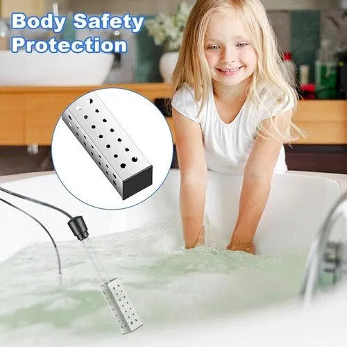 Portable Electric Immersion Water Heater Boiler &Thermostat Auto Shut off 2500W - Image 4