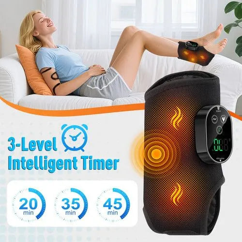 Black Cordless Ankle Heating Pad, Foot and Ankle Massager with Heat Foot Renew Triple  - Image 6