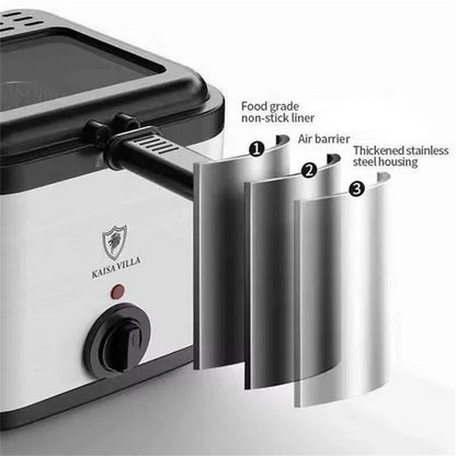 Electric Deep Fryer 2.5L French Frie Machine Oil Hot Pot Fried Chicken Grill - Image 7