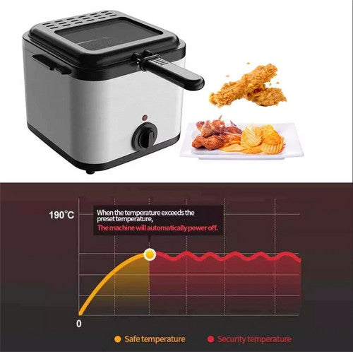 Electric Deep Fryer 2.5L French Frie Machine Oil Hot Pot Fried Chicken Grill - Image 8