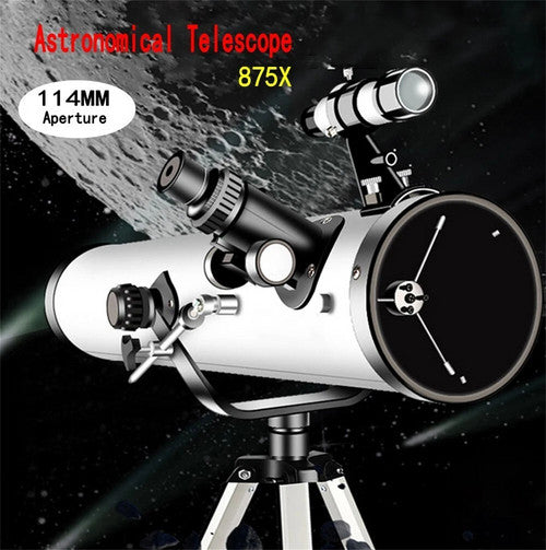 Pro Astronomical Telescope 114mm Aperture 875X Zoom HD High Resolution - Image 2