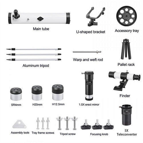 Pro Astronomical Telescope 114mm Aperture 875X Zoom HD High Resolution - Image 5
