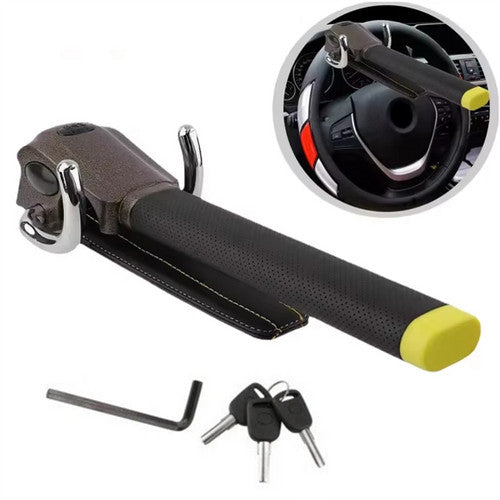 Car Steering Wheel Anti-theft Lock Foldable Anti-theft Security Car T-Lock - Image 2