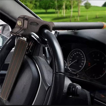 Car Steering Wheel Anti-theft Lock Foldable Anti-theft Security Car T-Lock - Image 8