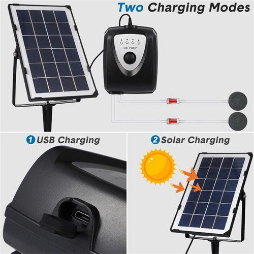 Solar Pond Pump Air Pump Solar Powered Pool Fish Tank Oxygenator Oxygen Aerator - Image 7