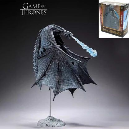 GAME OF THRONES Viserion Ice Dragon Action Figure Statue PVC Toys Boxed Gift - Image 5