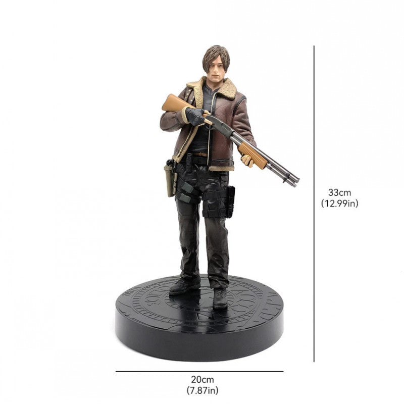 Resident Evil Leon Scott Kennedy Figure Game Model Statue Toy 33cm - Image 3