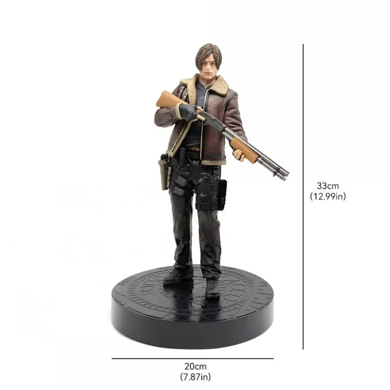 Resident Evil Leon Scott Kennedy Figure Game Model Statue Toy 33cm - Image 3