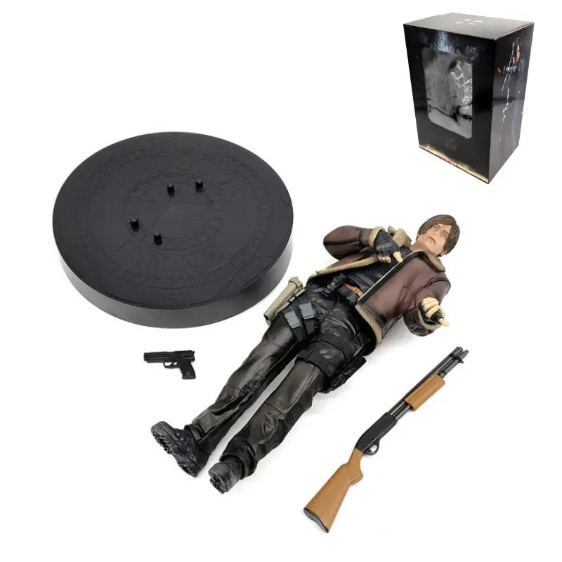 Resident Evil Leon Scott Kennedy Figure Game Model Statue Toy 33cm - Image 4
