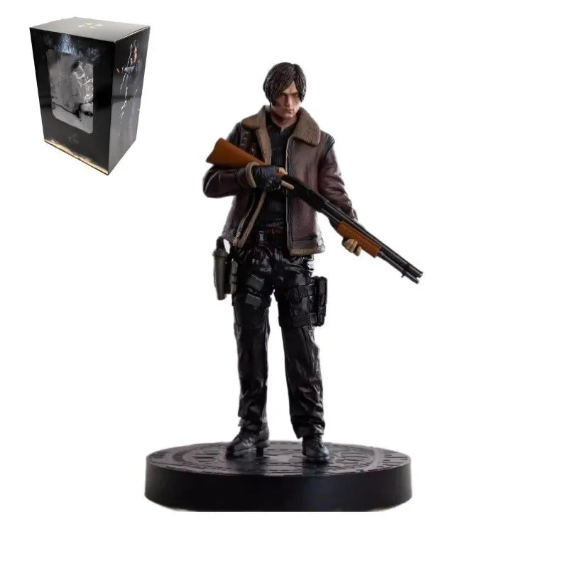 Resident Evil Leon Scott Kennedy Figure Game Model Statue Toy 33cm - Image 5