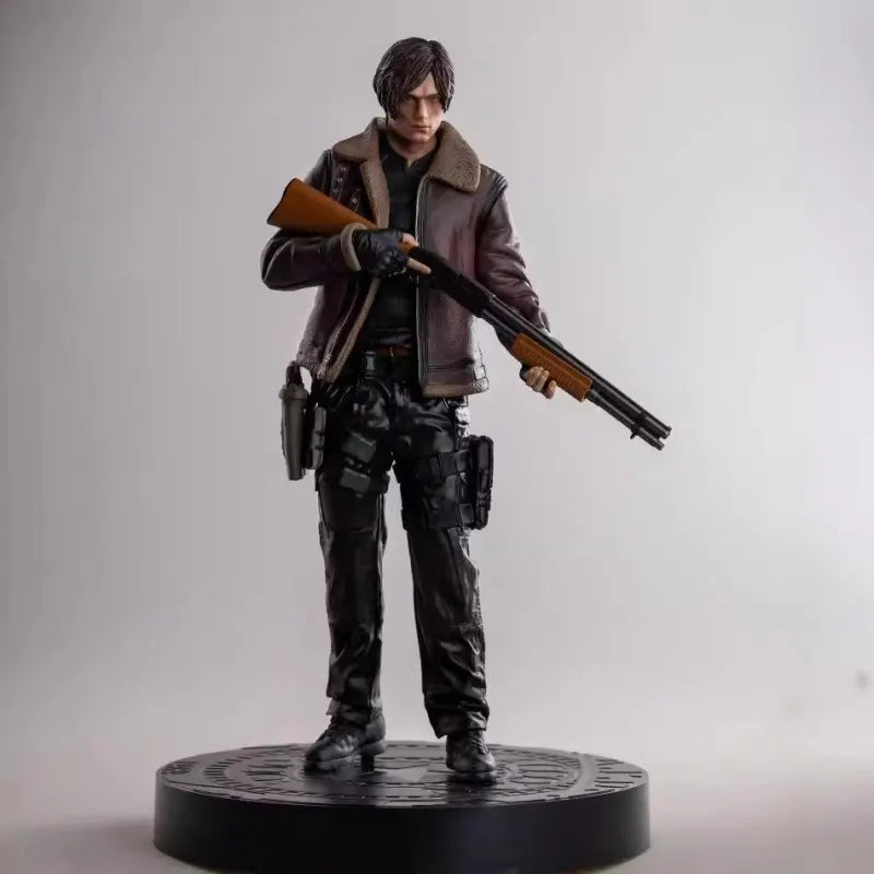 Resident Evil Leon Scott Kennedy Figure Game Model Statue Toy 33cm - Image 6