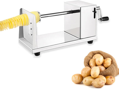 Potato Twister Tornado Slicer Cutter Stainless Steel Vegetable Spiral Machine - Image 2