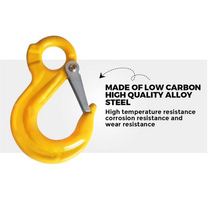 8/10mm Hammerlock +Eye Sling Hook Safety Chain Caravan Trailer connecting Extend - Image 5