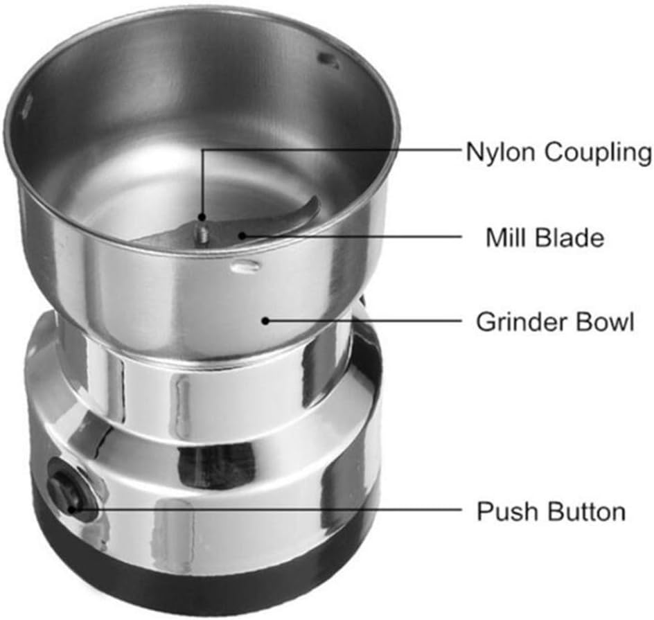 Electric Coffee Grinder Grinding Milling Machine Bean Nut Spice Matte Blender AU - Image 2